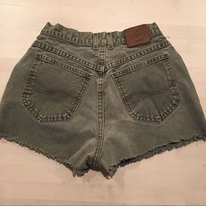 Lee Jeans High Waist mom jean shorts cut off